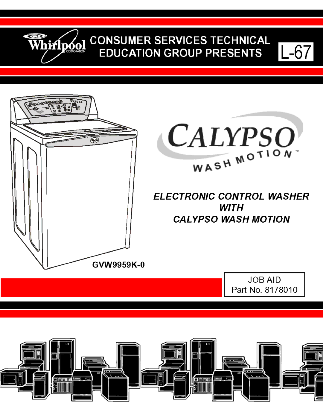 Whirlpool GVW9959K-0 manual 