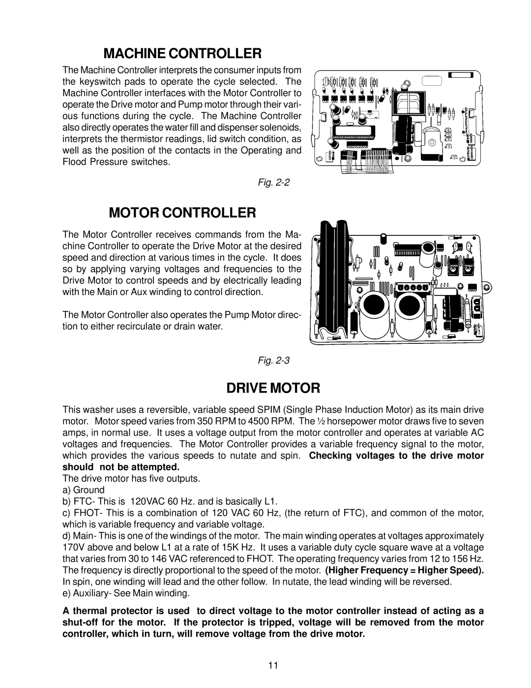 Whirlpool GVW9959K-0 manual Machine Controller, Motor Controller, Drive Motor 