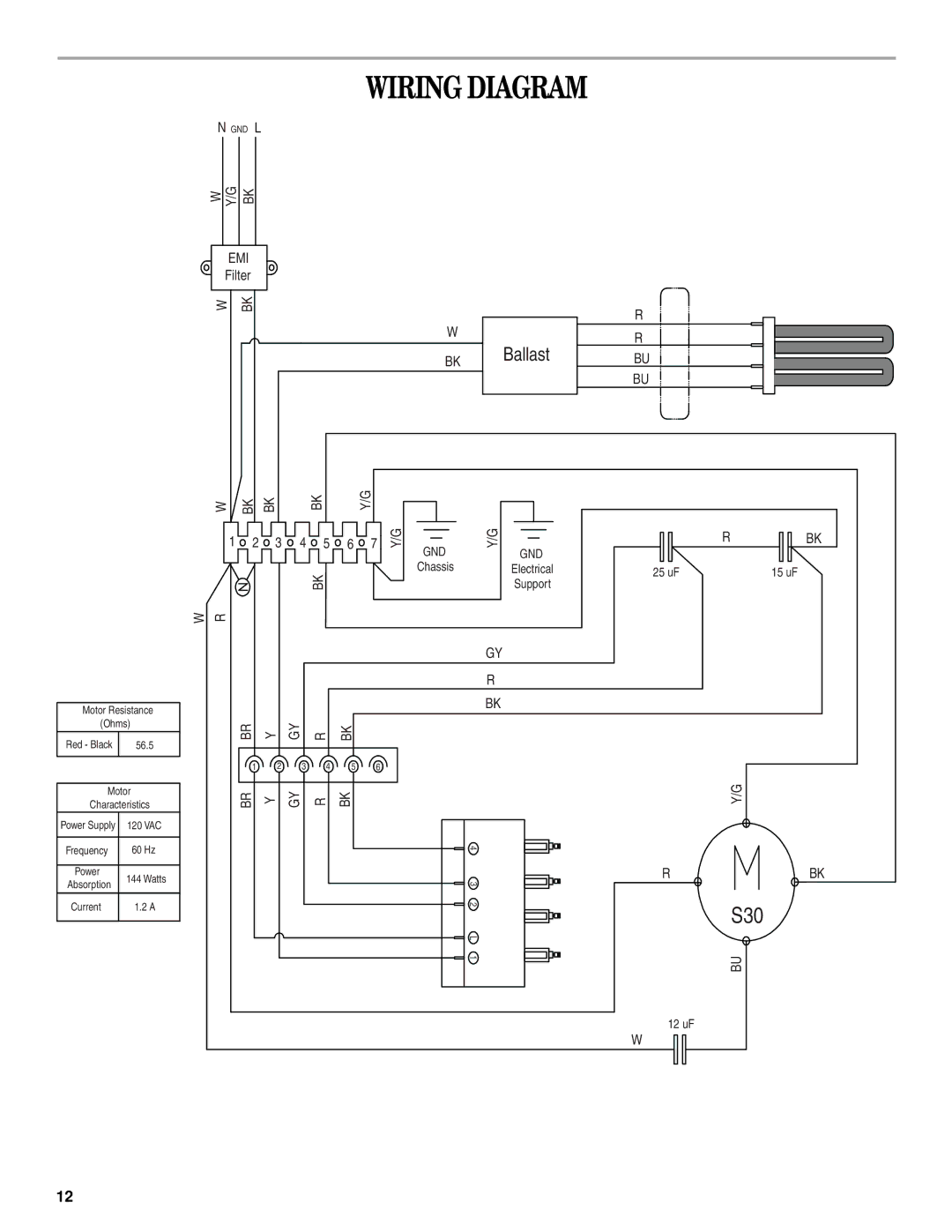 Whirlpool GXU7130DXS installation instructions Wiring Diagram 