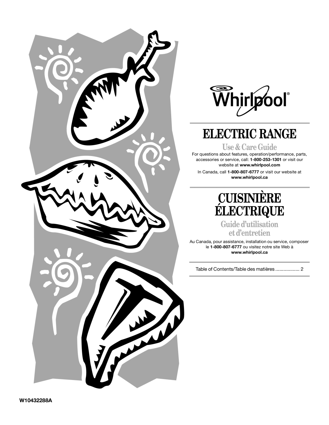 Whirlpool GY399LXUS, GY399LXUQ, GY399LXUB, GY397LXUQ, GY397LXUB manual Cuisinière Électrique, W10432288A 