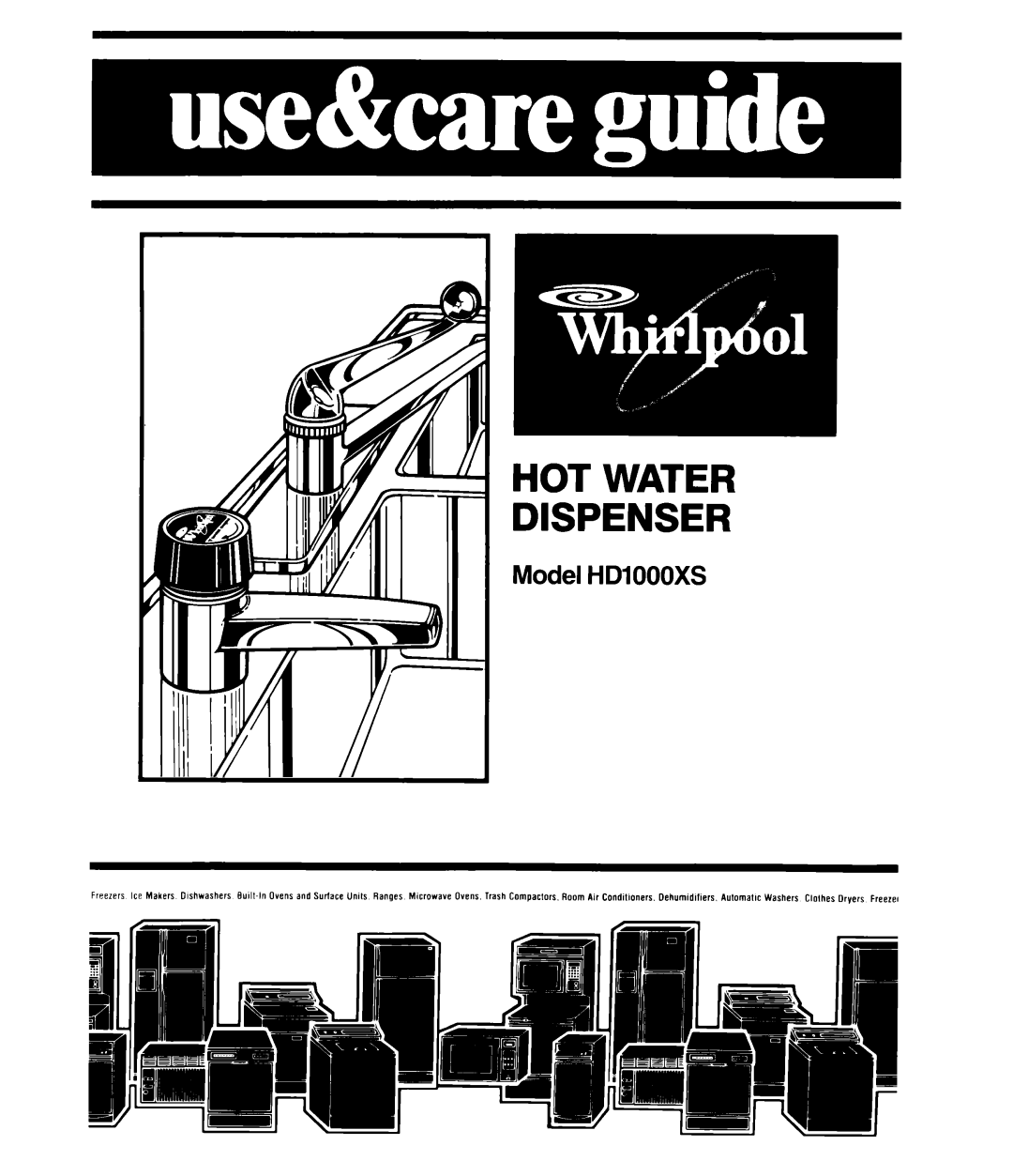 Whirlpool HDIOOOXS manual HOT Water Dispenser 