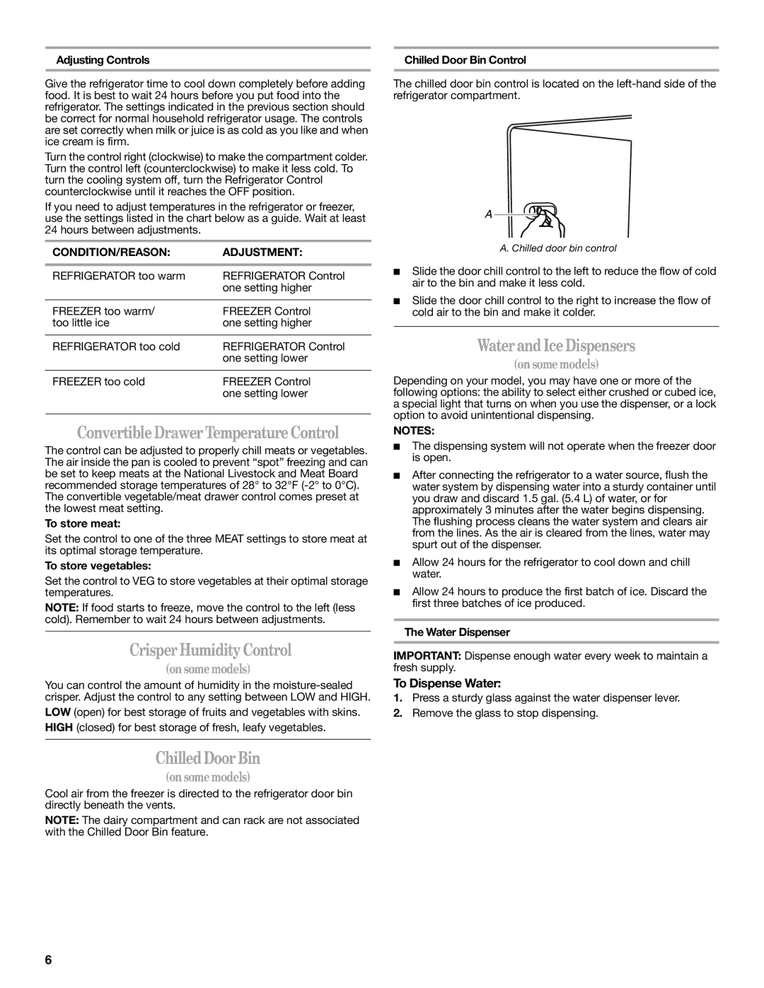 Whirlpool IS25CFXTQ00 ConvertibleDrawerTemperatureControl, CrisperHumidityControl, ChilledDoorBin, WaterandIceDispensers 