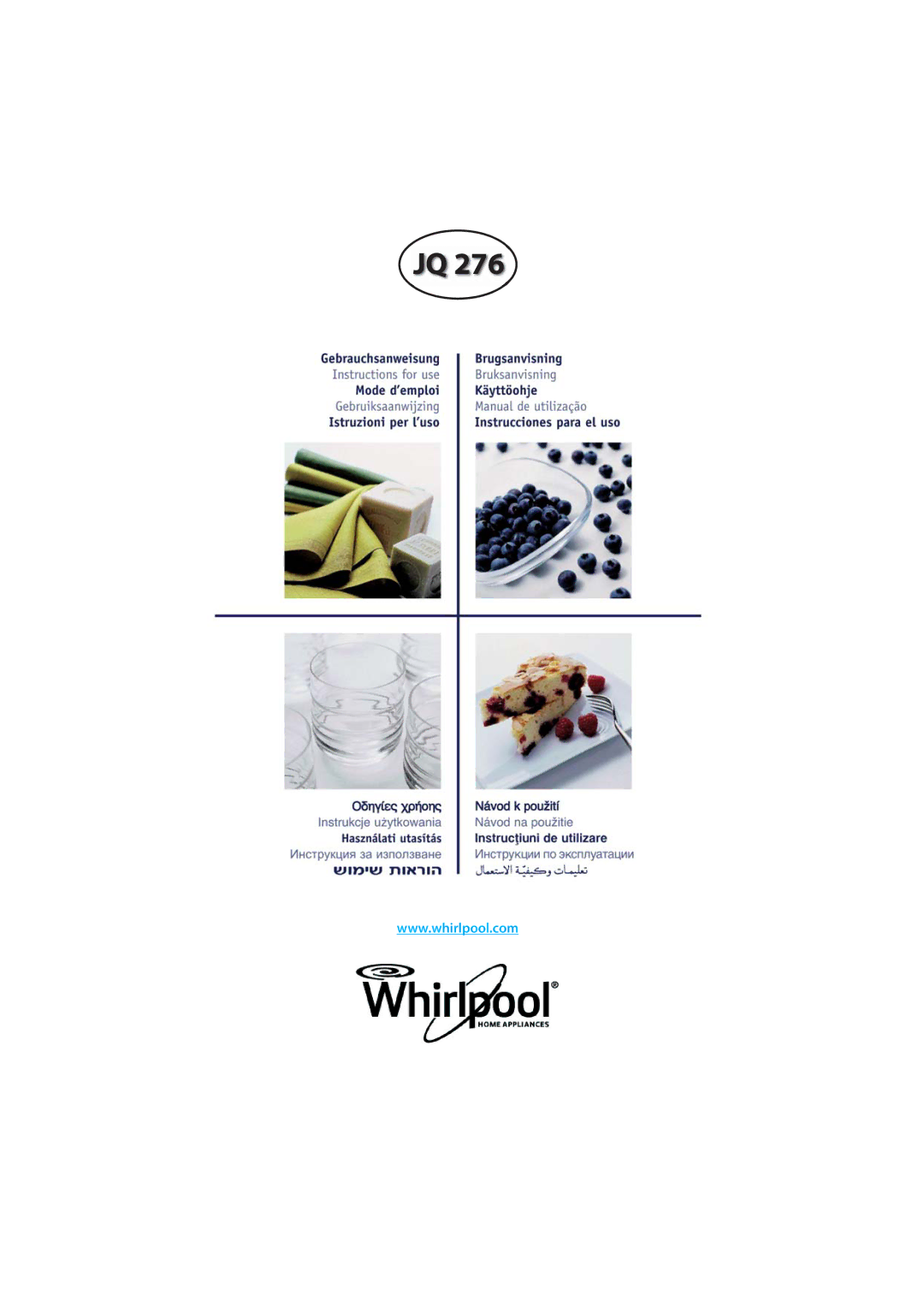 Whirlpool JQ 276 manual 