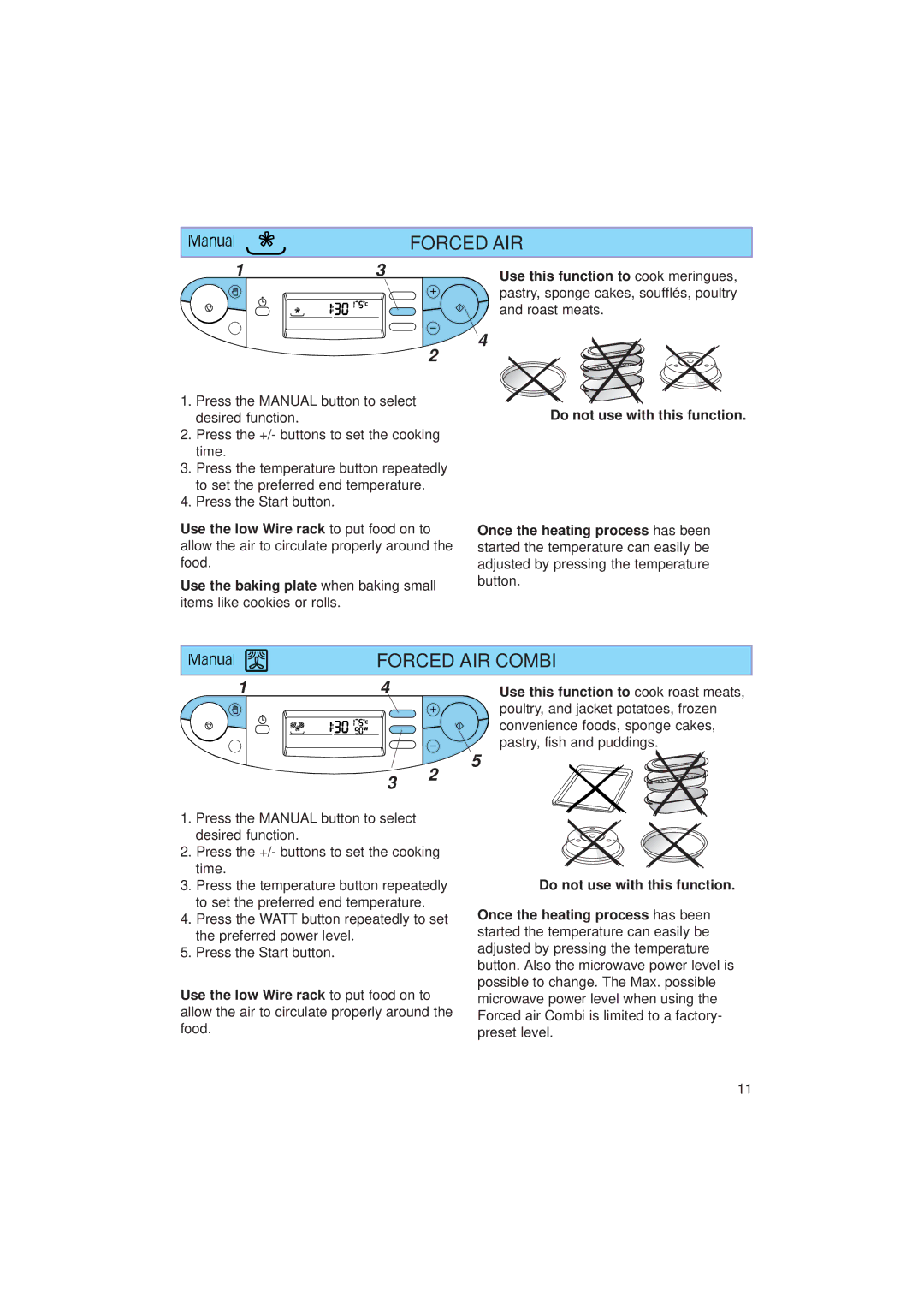 Whirlpool JT 359 manual Forced AIR Combi 