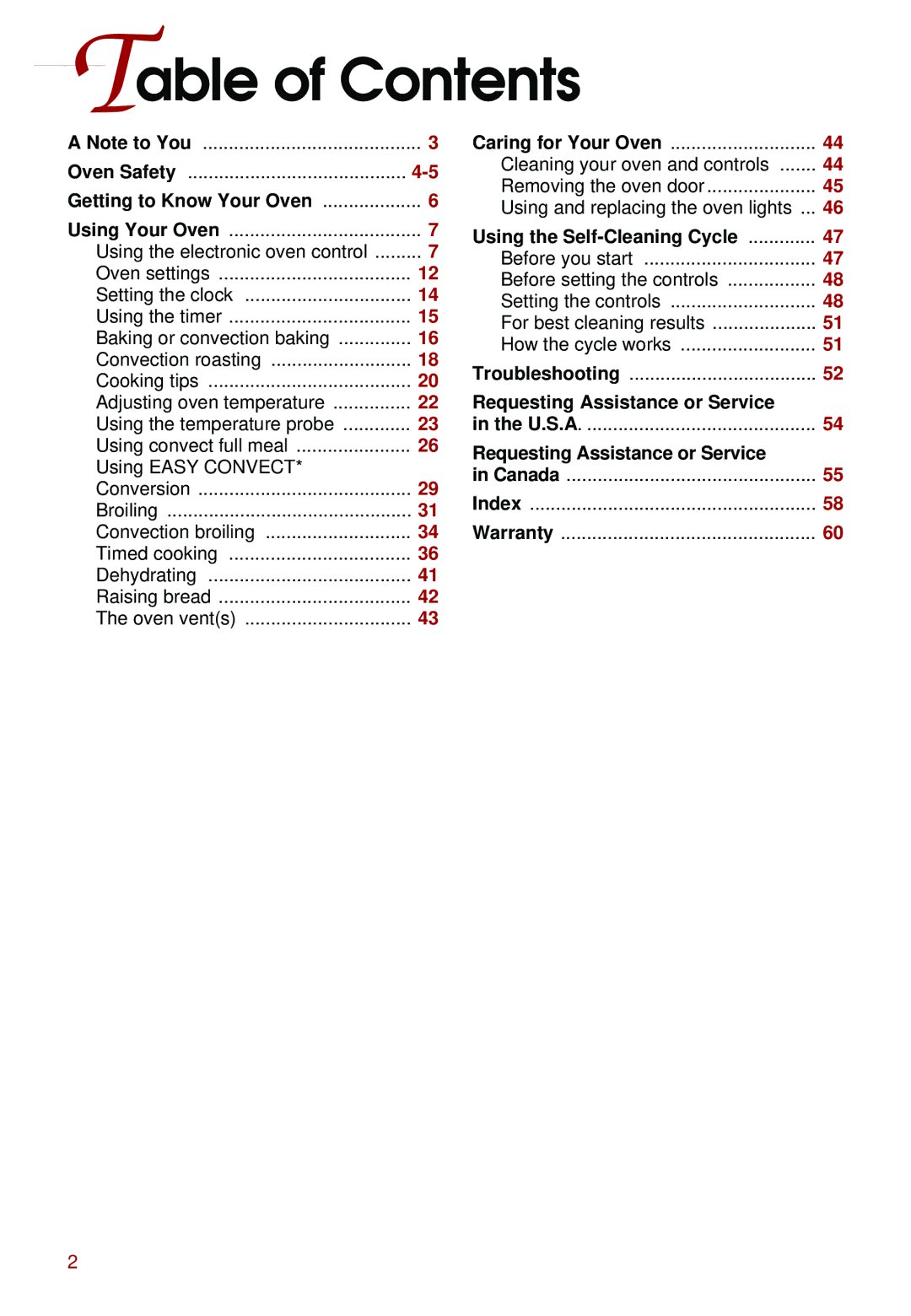 Whirlpool KEBS277D, KEBS247D, KEBS278D, KEBS208D, KEBS177D, KEBS107D, KEBS147D, KEBS207D warranty Table of Contents 