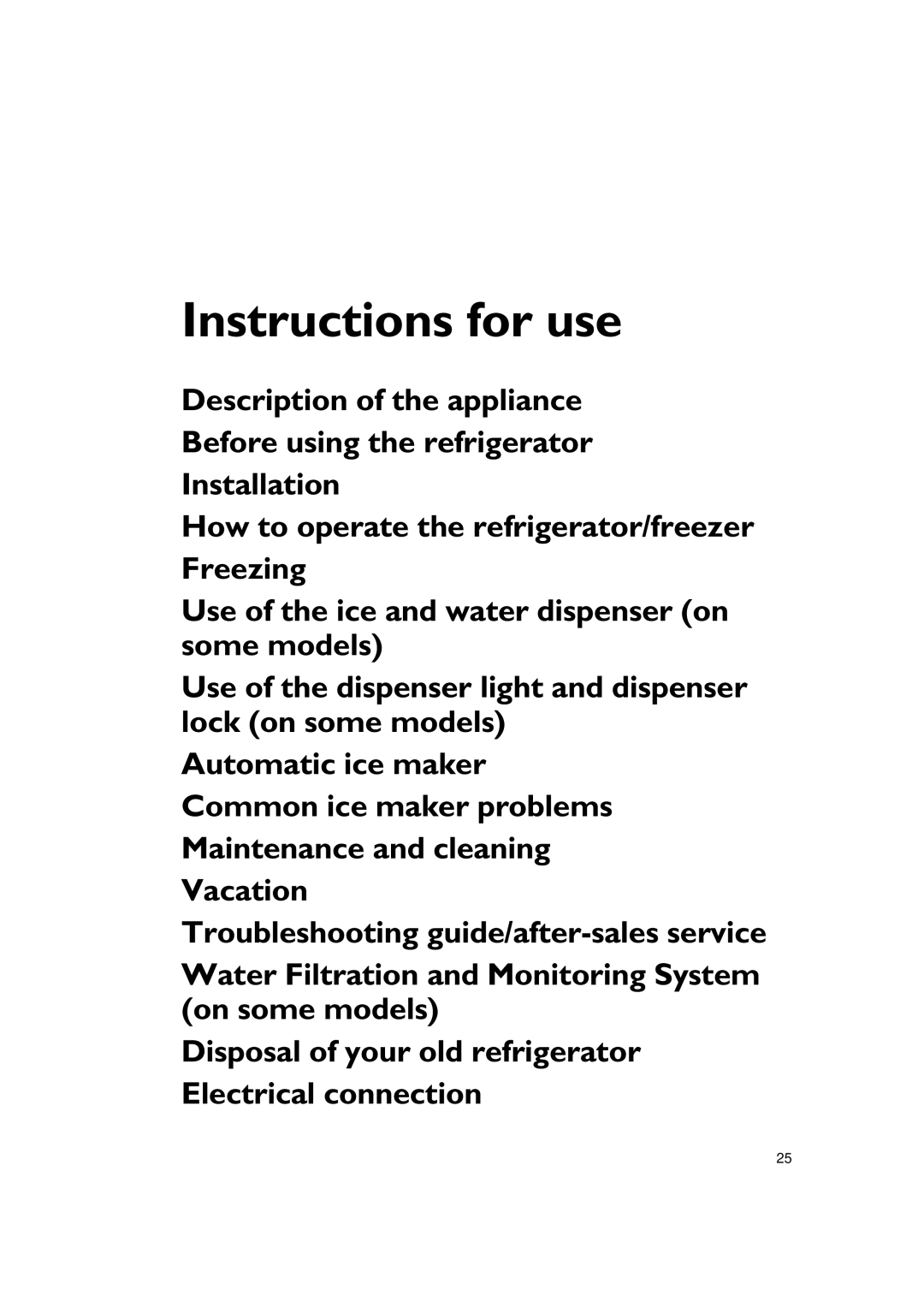 Whirlpool KSDN 5061/A manual Instructions for use 