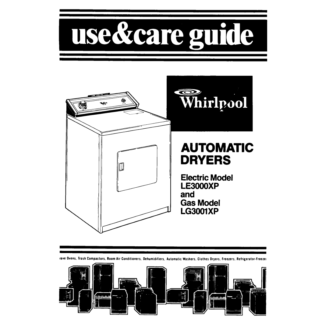 Whirlpool LE3000XP manual Iiij 