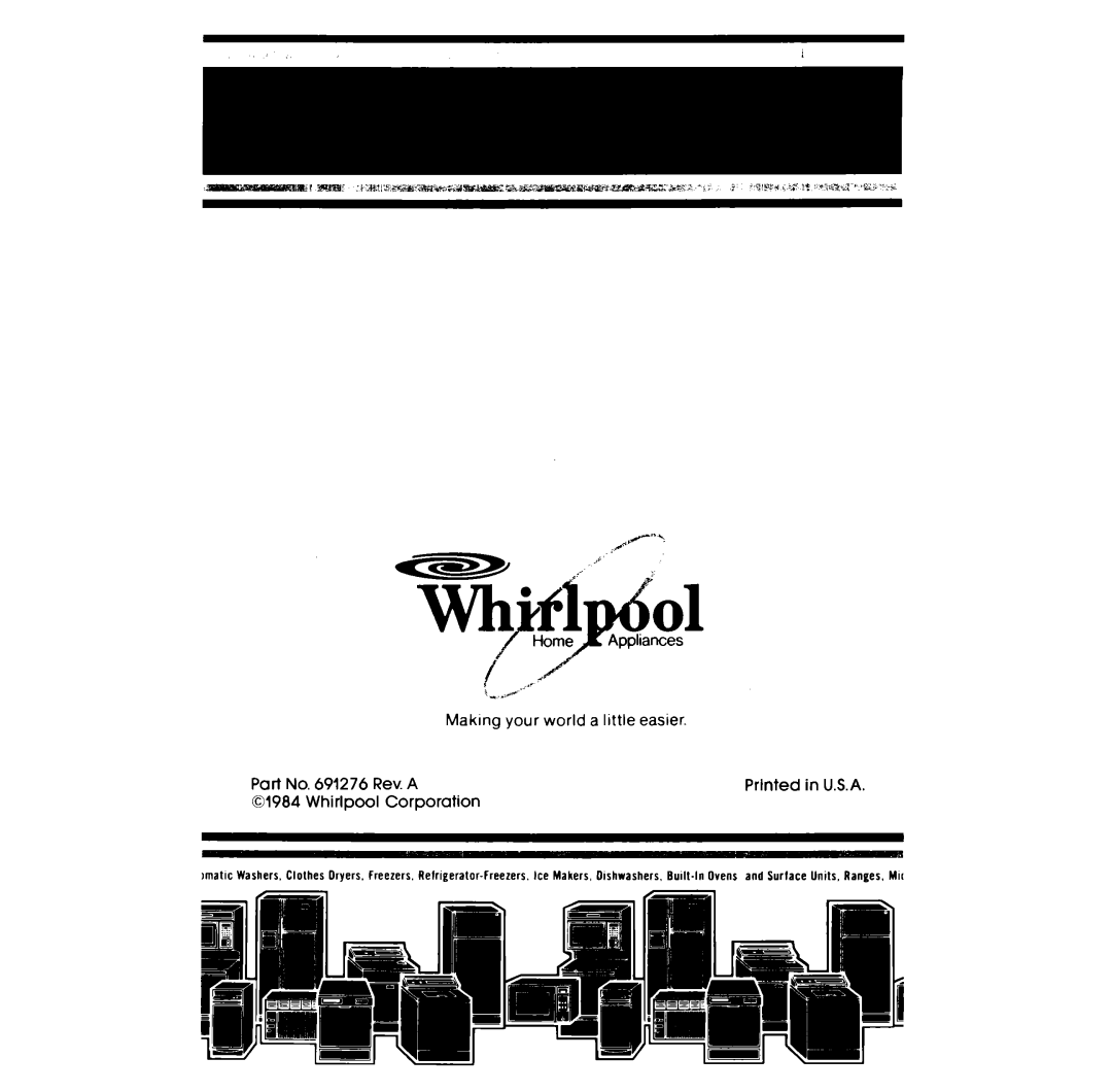 Whirlpool LE5530XM manual 