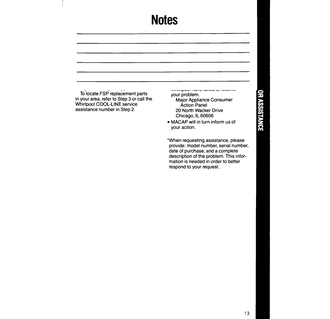 Whirlpool LG93UIXT manual 