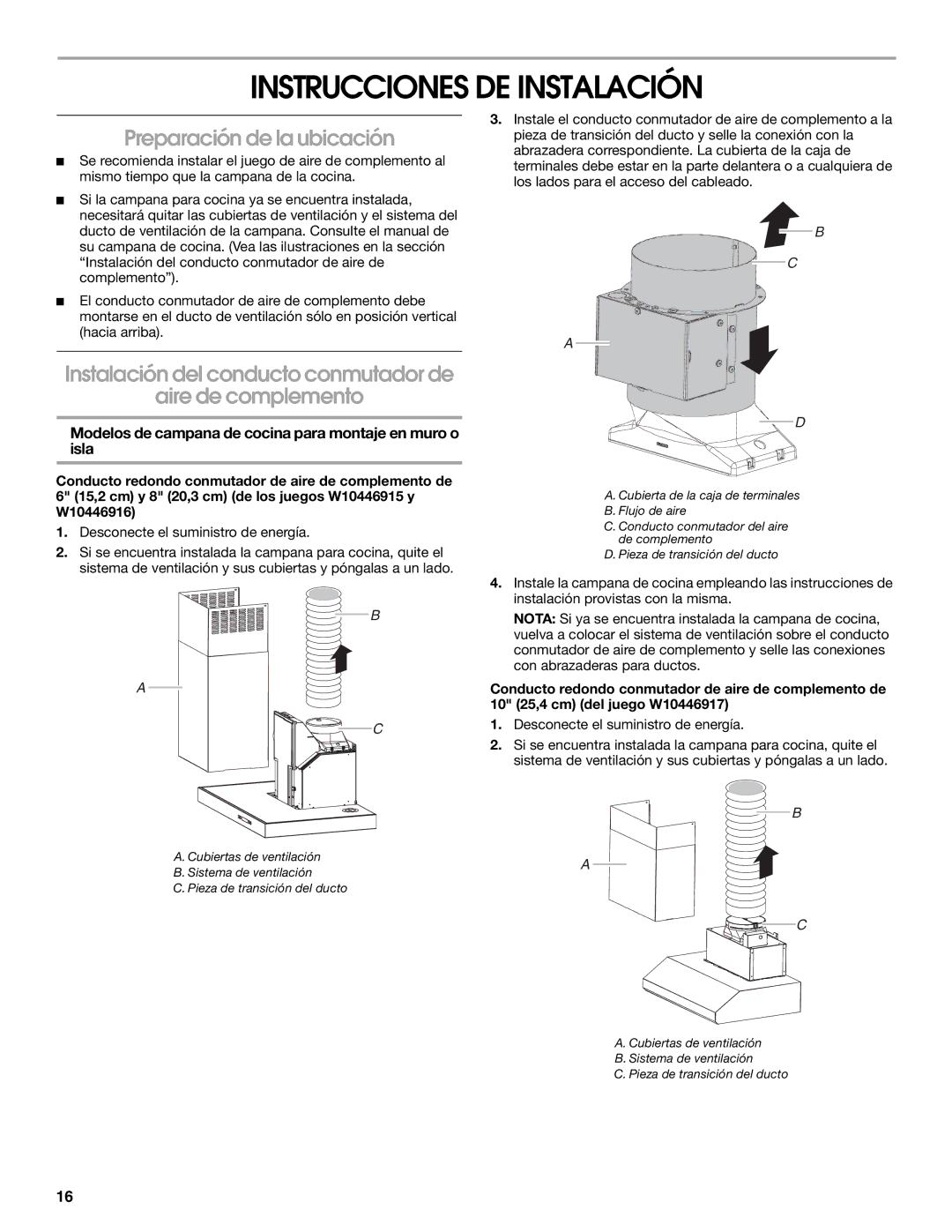 Whirlpool LI30LA/W10463244A installation instructions Instrucciones DE Instalación, Preparación de la ubicación 