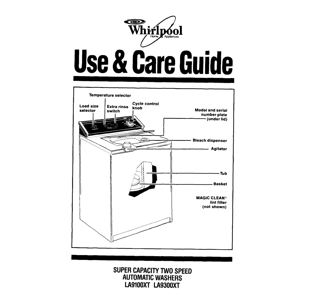 Whirlpool L/MooxT manual Use&C~r~Guide 