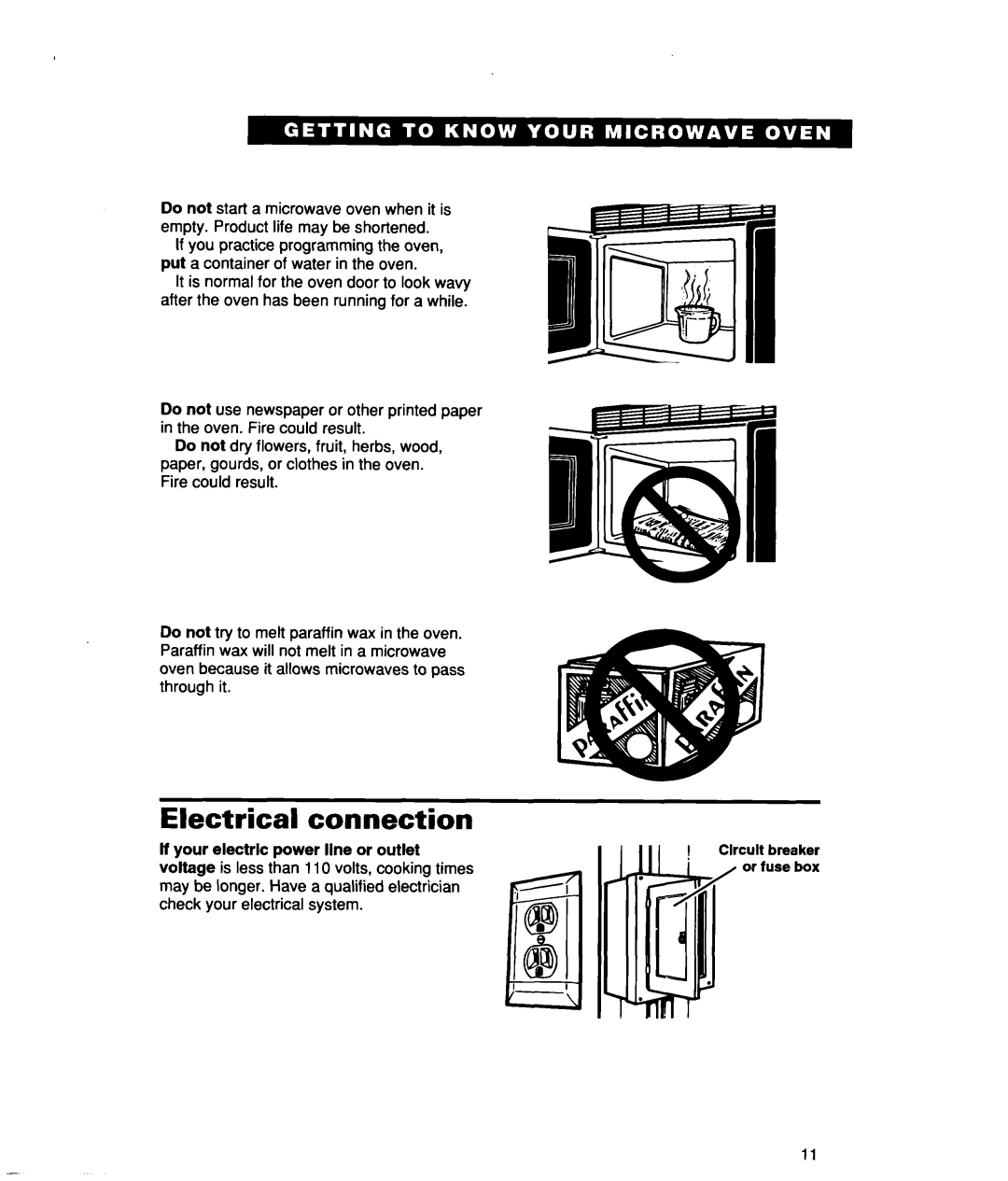 Whirlpool lREB/Q warranty Electrical connection 