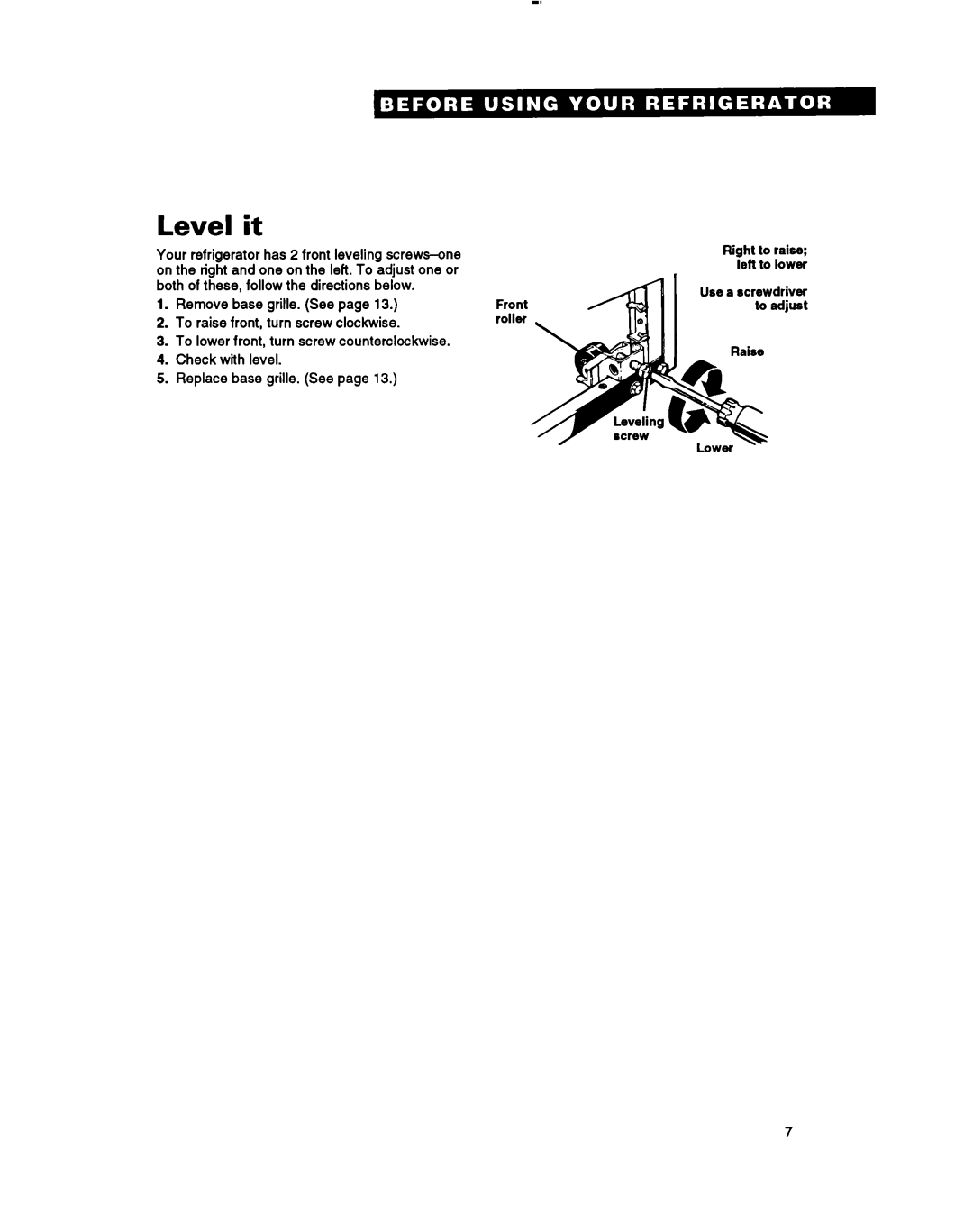 Whirlpool TT18CK, lT20AK, lT20BK, TT18EK warranty Level it 