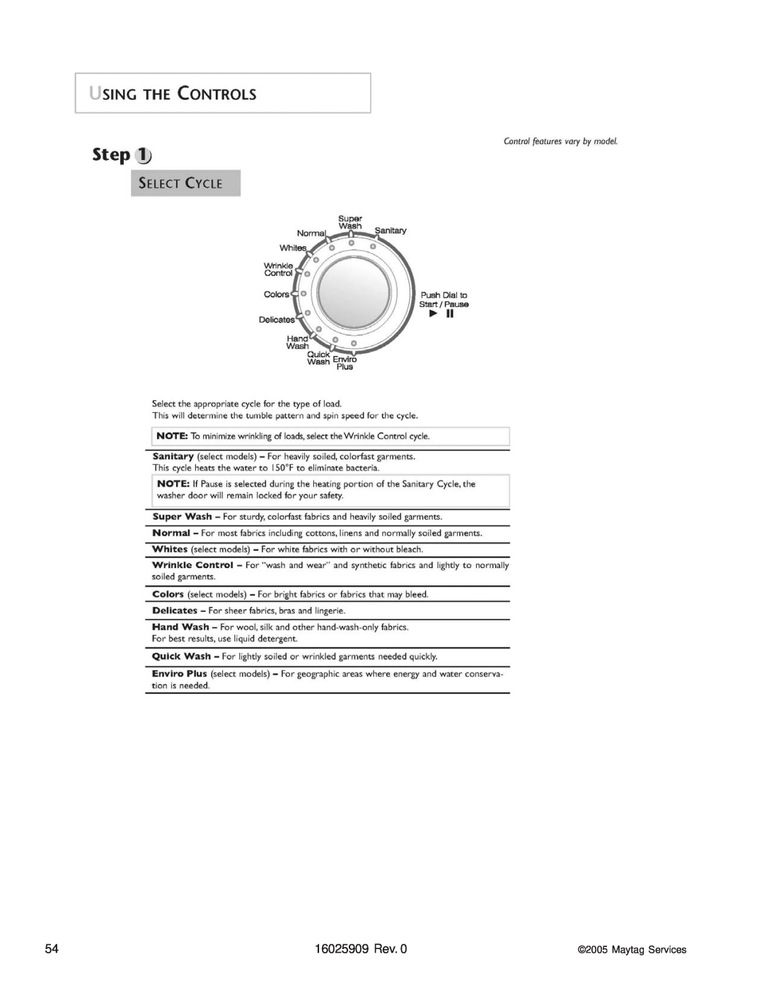 Whirlpool MAH9700AW manual 16025909 Rev, Maytag Services 