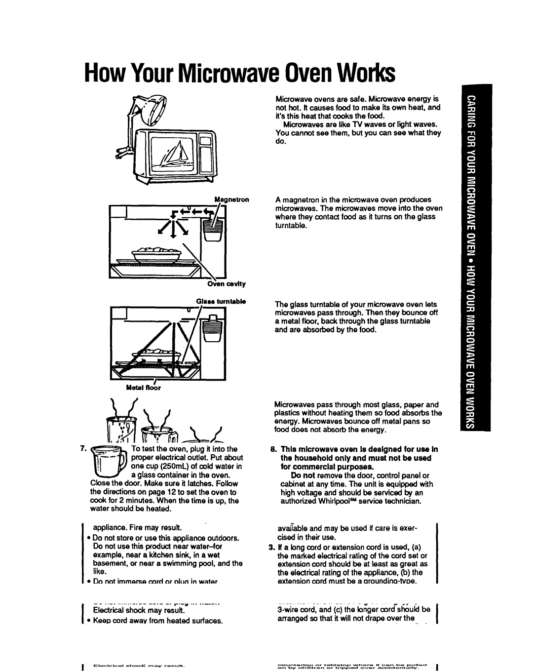 Whirlpool MB7120XY manual HowYourMicrowaveOvenWorks, Are absorbed by the food 