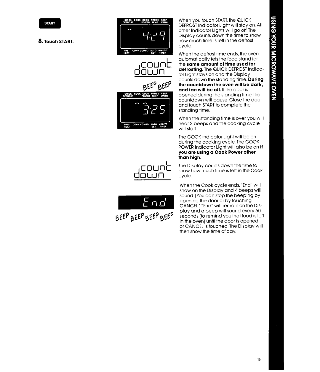 Whirlpool MCB790XT manual Taunt 