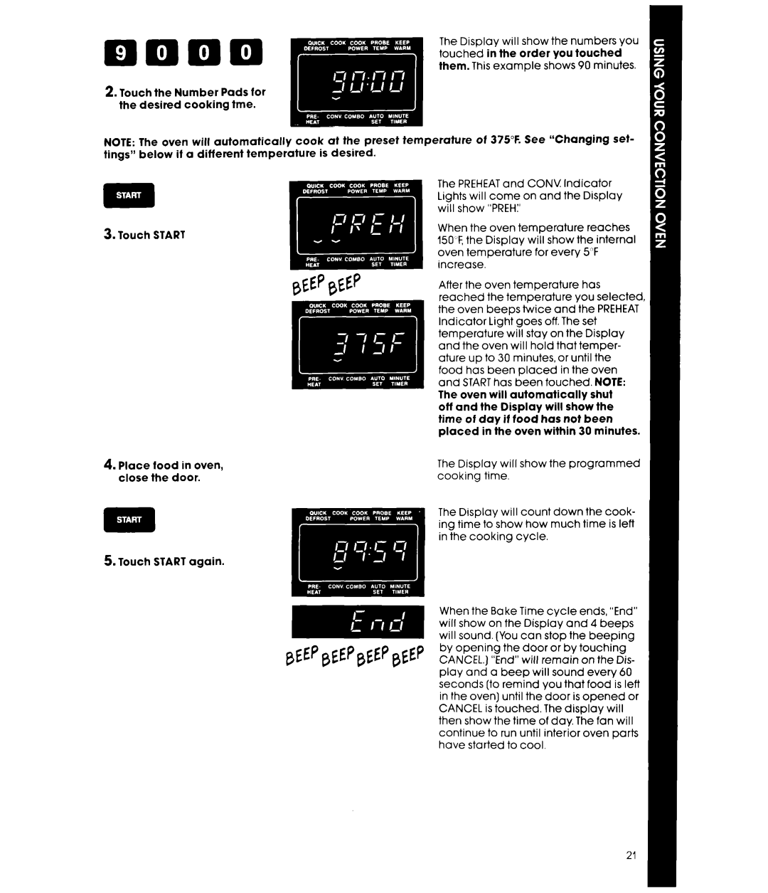 Whirlpool MCB790XT manual Beepbeep 