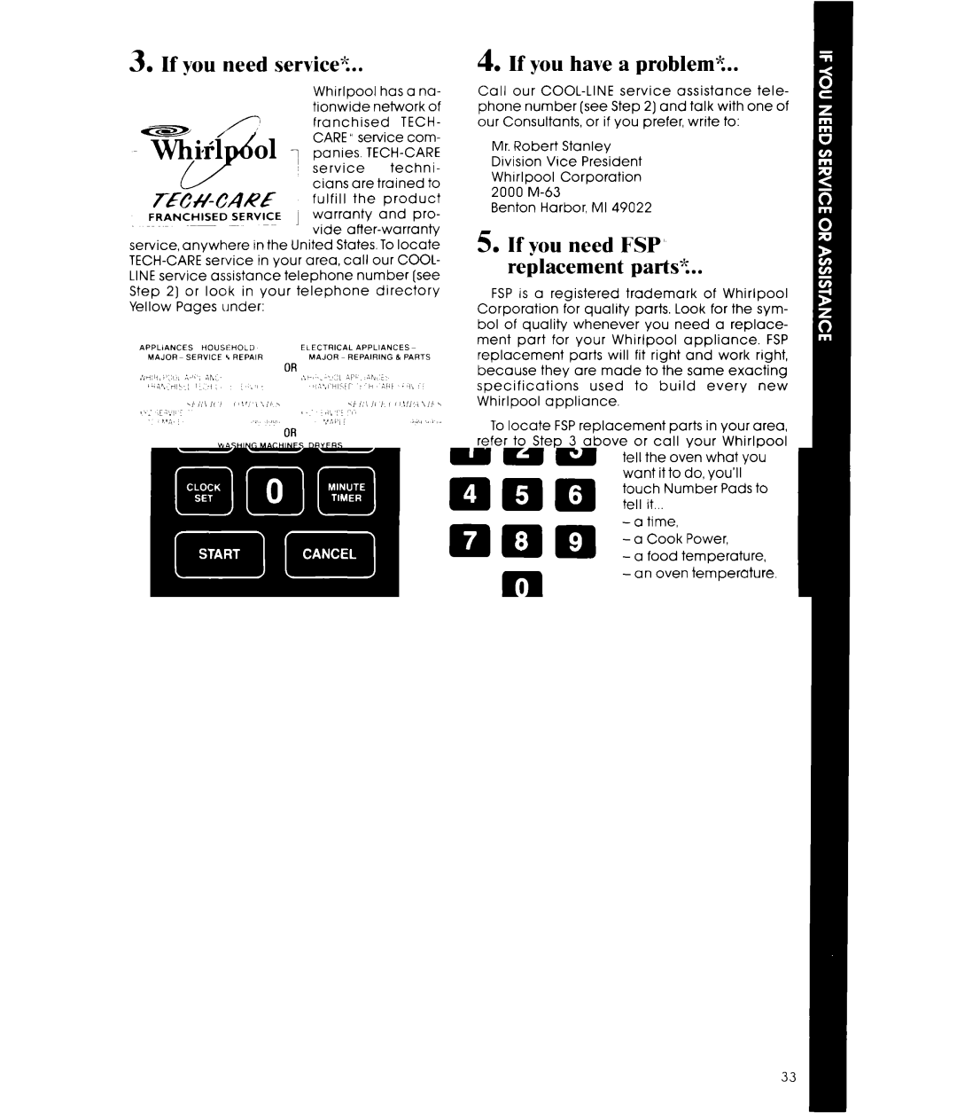 Whirlpool MCB790XT manual If you need service?, If you have a problem?, Tech-Care 