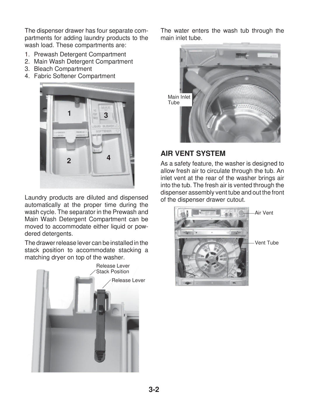 Whirlpool MFW 9600S, MFW 9700S manual AIR Vent System 