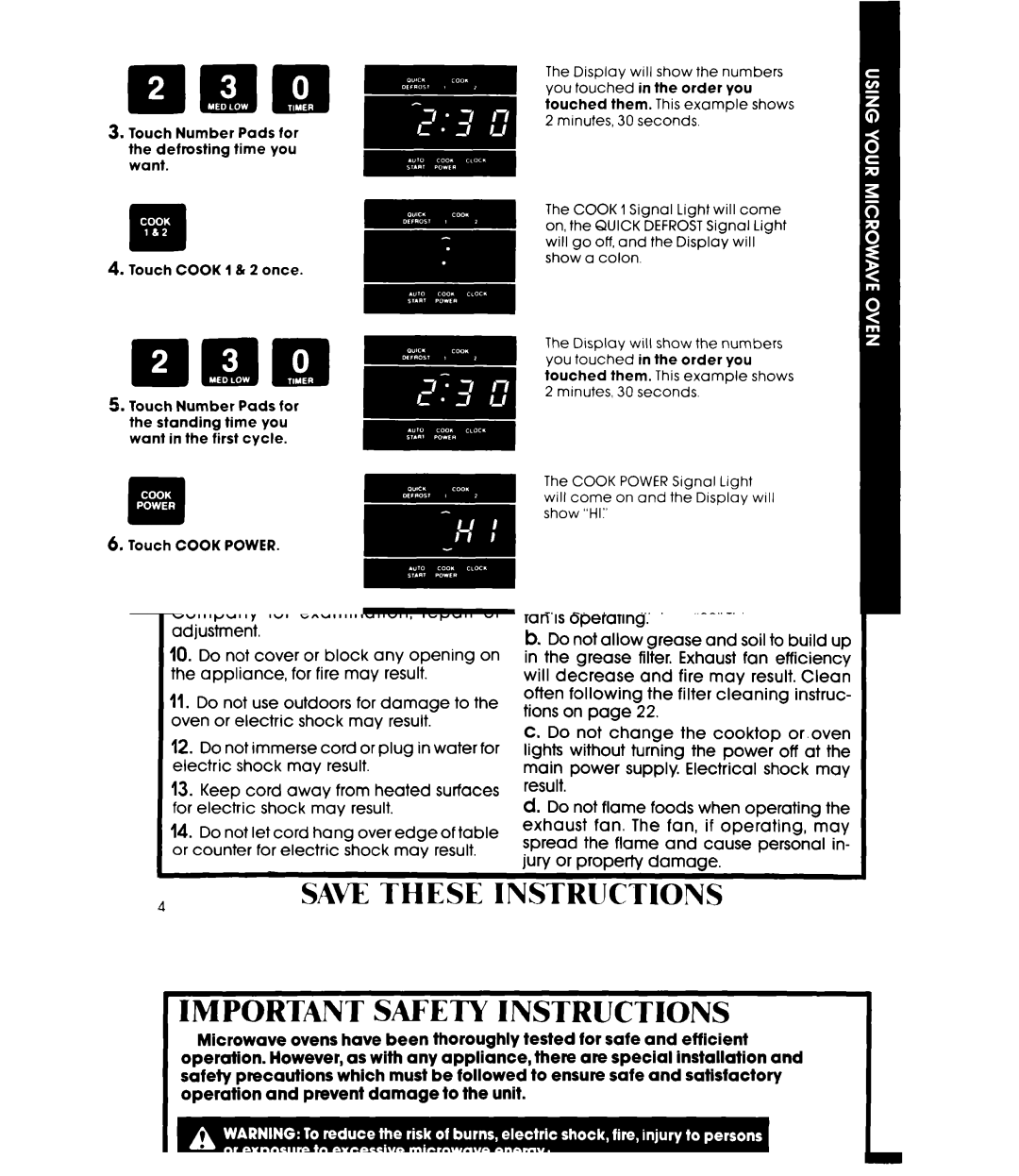 Whirlpool MH6600XM manual 