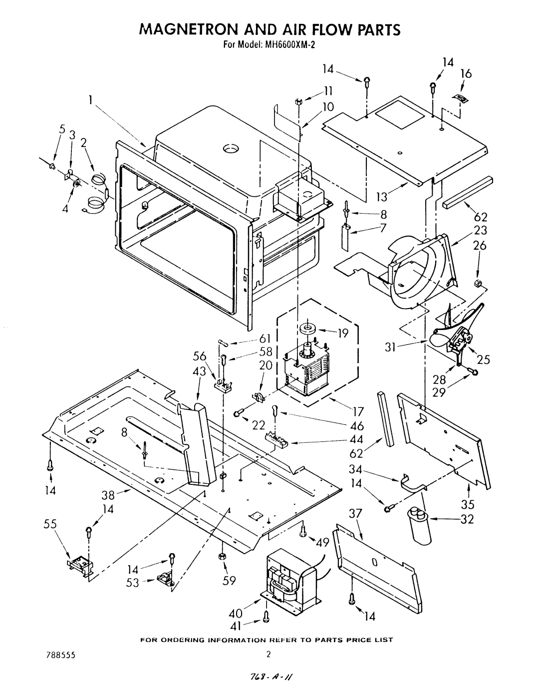 Whirlpool MH6600XM2 manual 