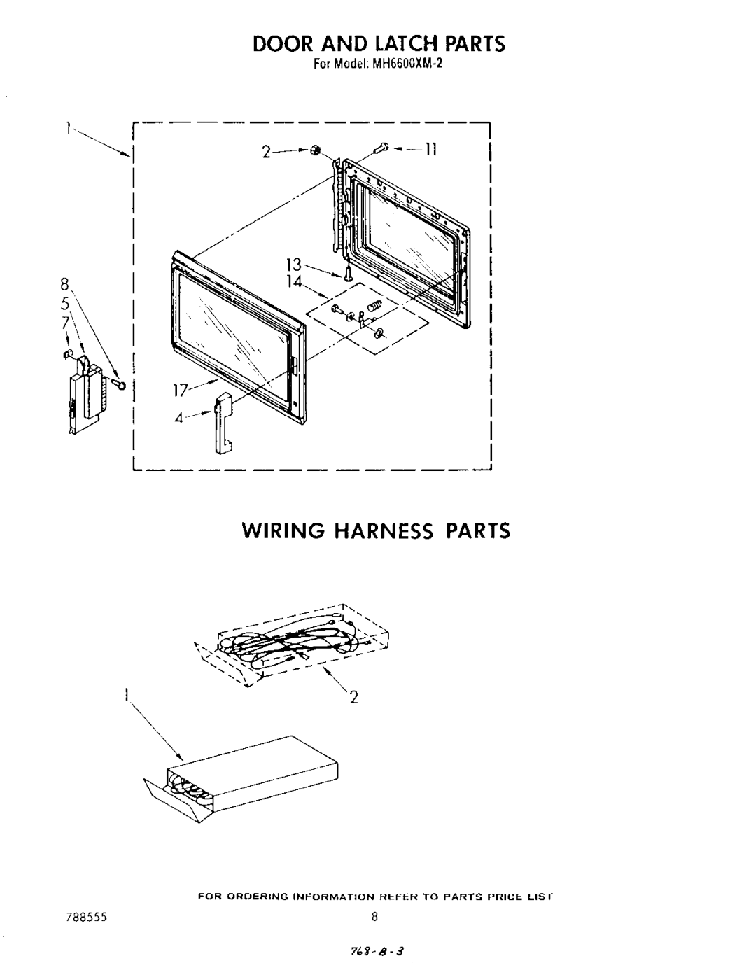 Whirlpool MH6600XM2 manual 