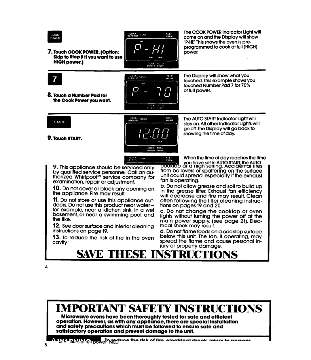 Whirlpool MH66OOXXO, MH6600XWl manual Taunt, DOWll 