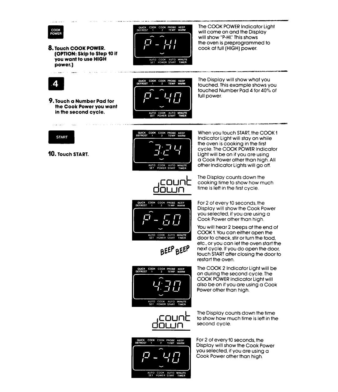 Whirlpool MH6700XW, MH6701XW manual Munt 