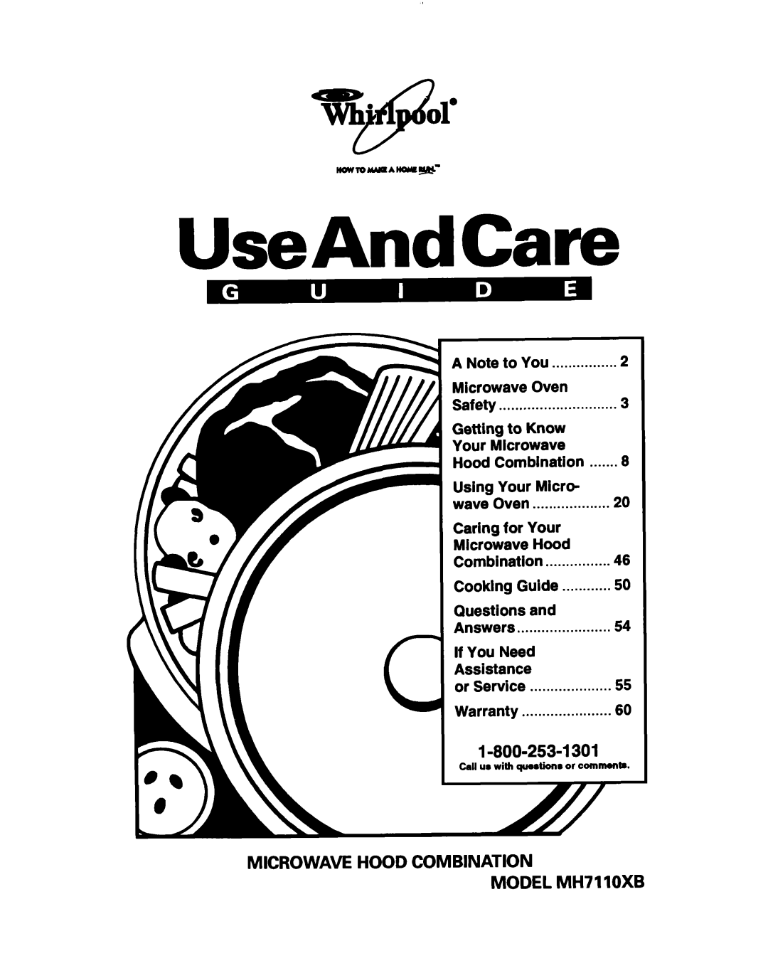 Whirlpool MH7110XB warranty UseAndCare 