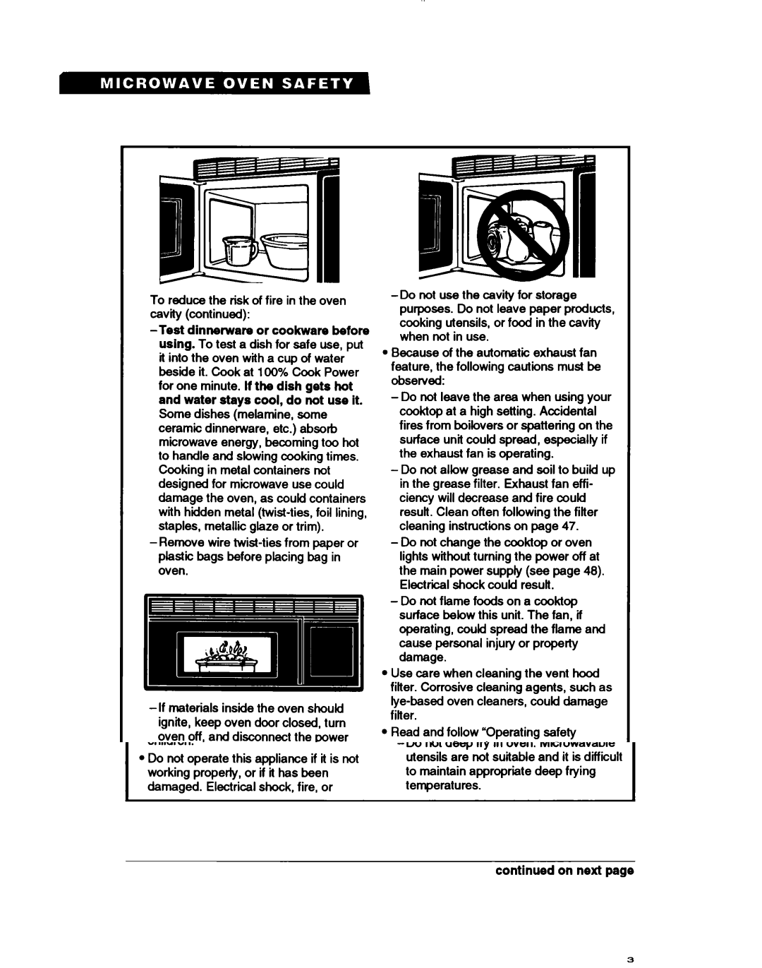 Whirlpool MH7110XB warranty To reduce the risk of fire in the oven cavity 