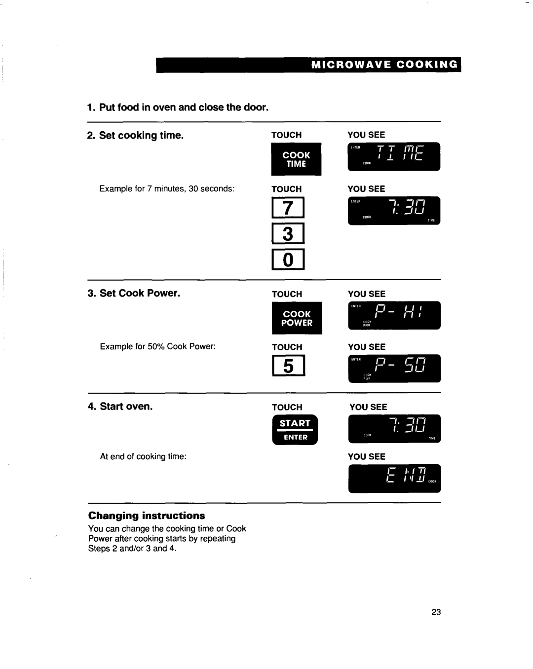 Whirlpool MH9115XB warranty Lzl, Set Cook Power 