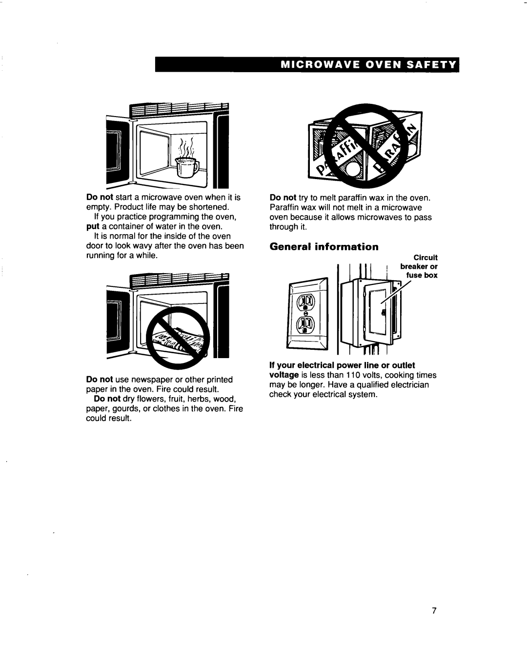 Whirlpool MH9115XB warranty General information 