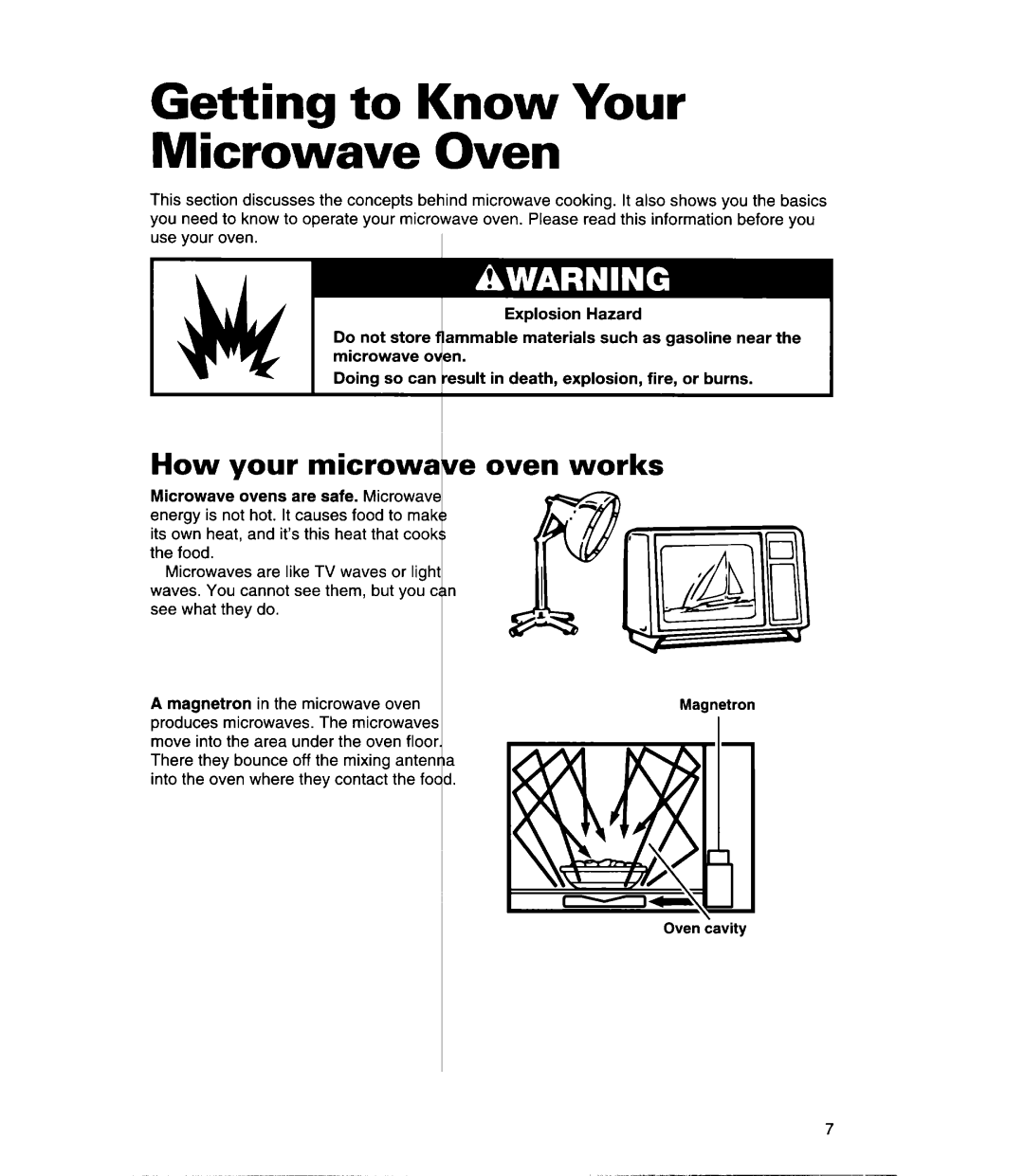 Whirlpool Q, MHE11REB warranty Getting to Know Your Microwave Oven, HOW your microwi ie oven works 