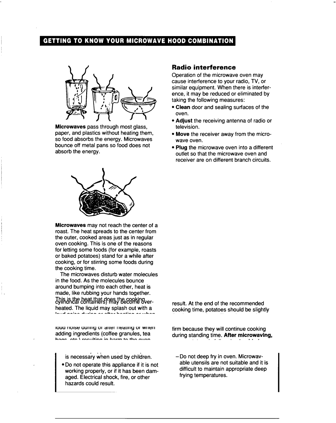 Whirlpool MHEI IRD warranty Radio interference 