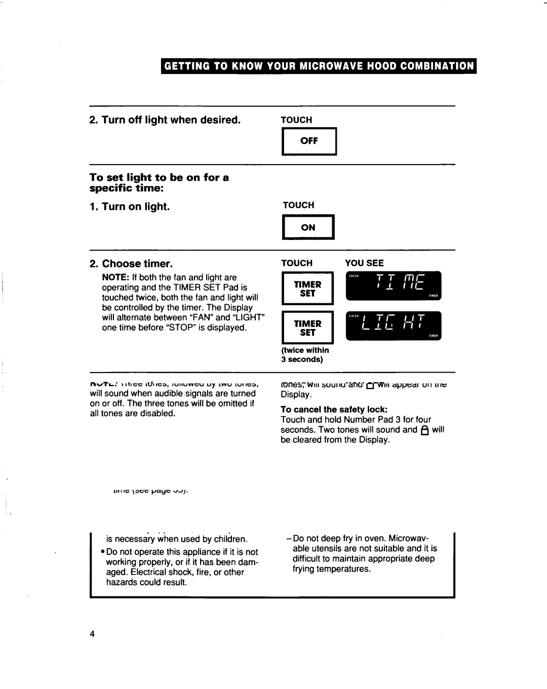 Whirlpool MHEI IRD warranty Set stop time 