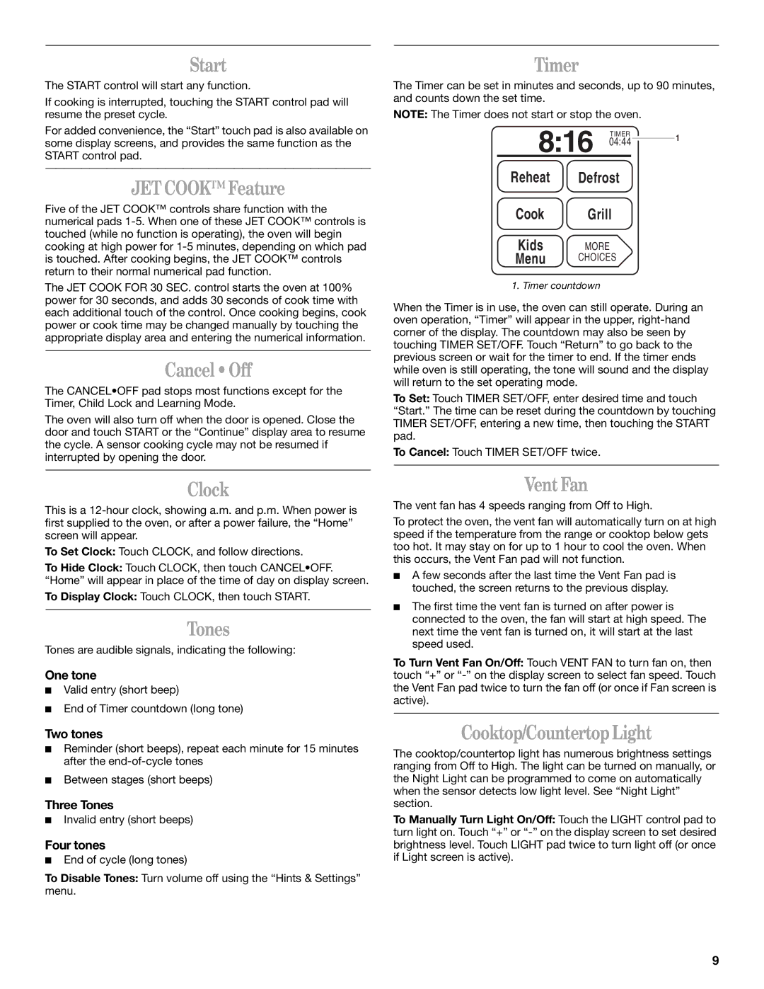 Whirlpool Micro oven manual 816 