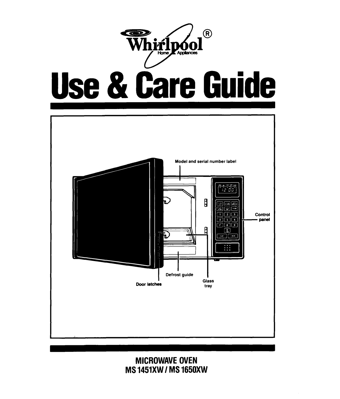 Whirlpool MS1451XWI, MS1650XW manual Use& Ciri Guide 