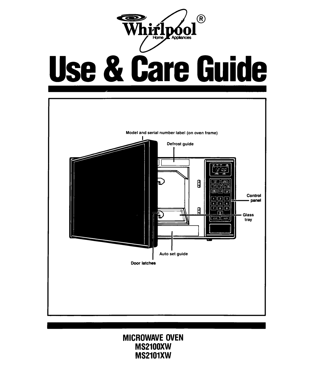 Whirlpool MS2101XW, MS2100XW manual Use& CareGuide, MSZlOlXW 