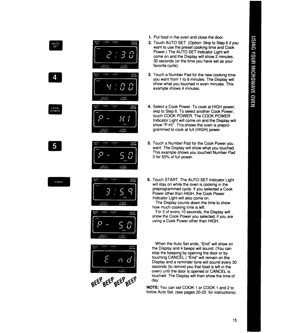 Whirlpool MS2101XW, MS2100XW manual 