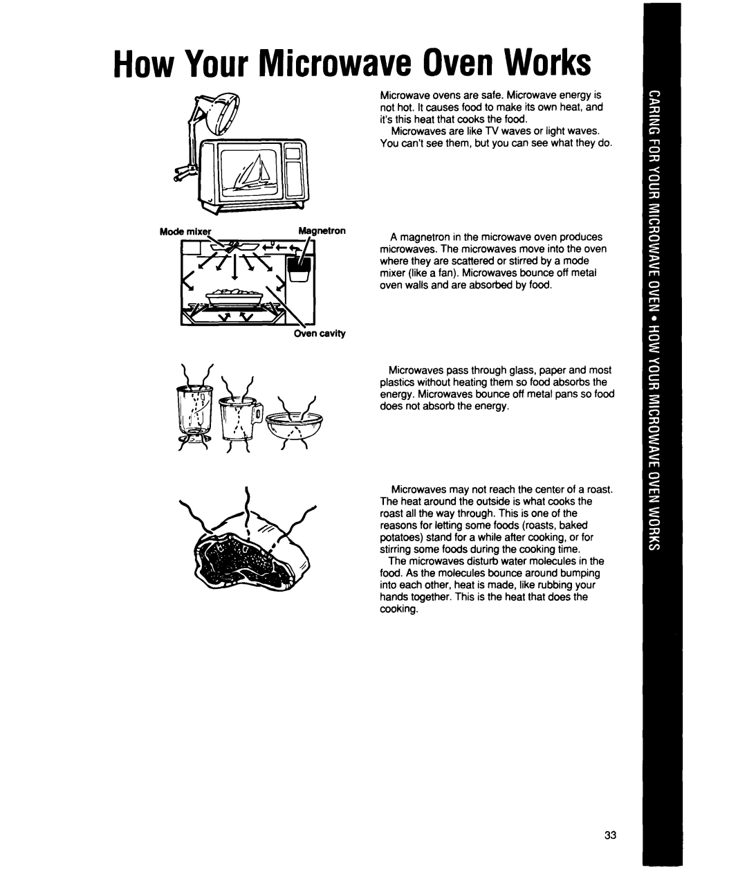 Whirlpool MS2101XW, MS2100XW manual How Your Microwave OvenWorks 