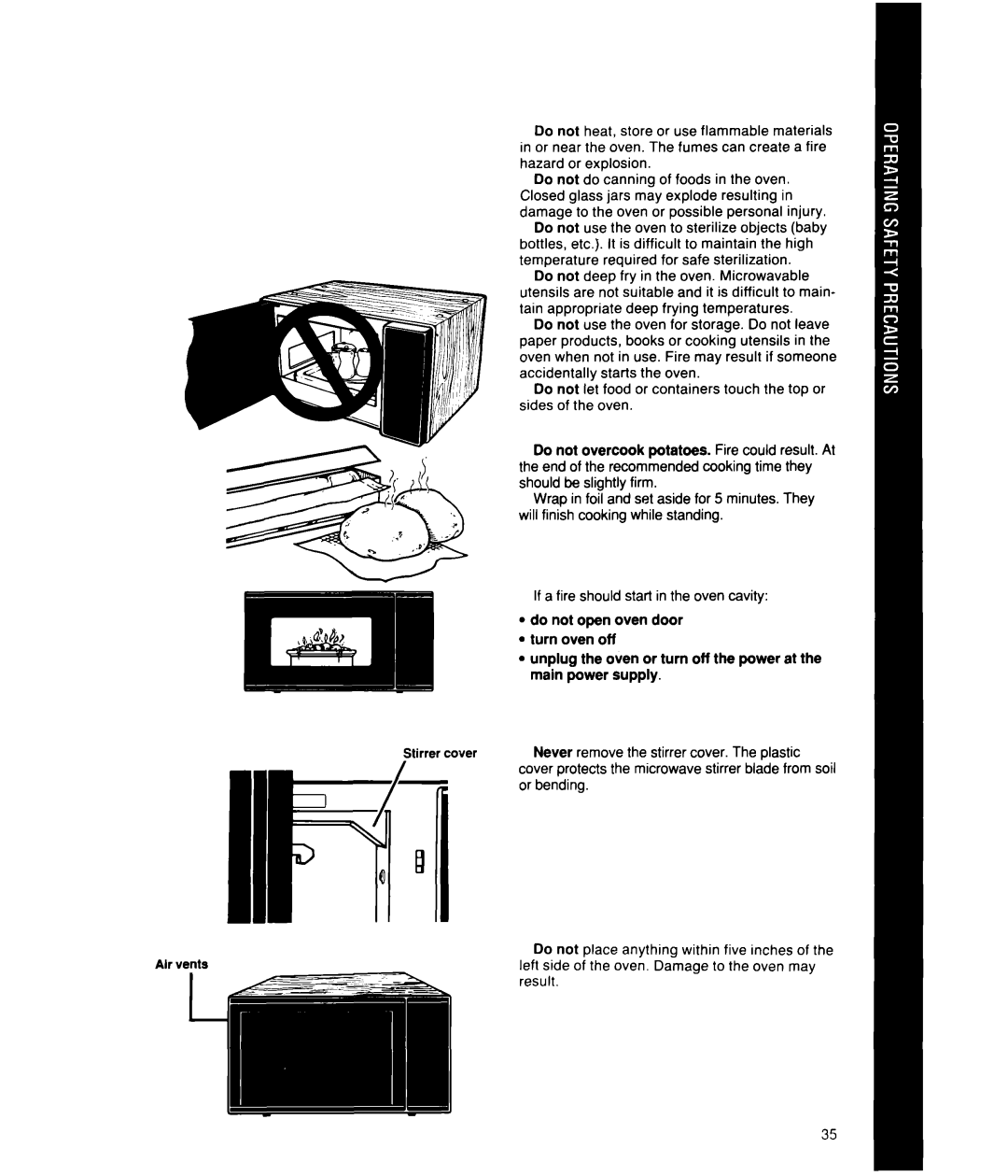 Whirlpool MS2101XW, MS2100XW manual ldo not open oven door l turn oven off 