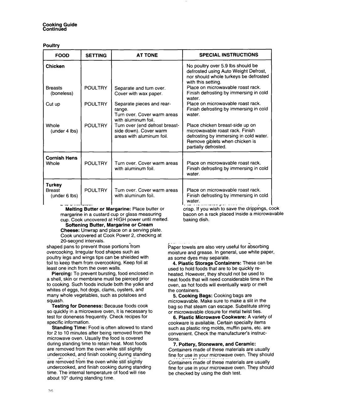 Whirlpool MS3080XB user manual AT Tone 