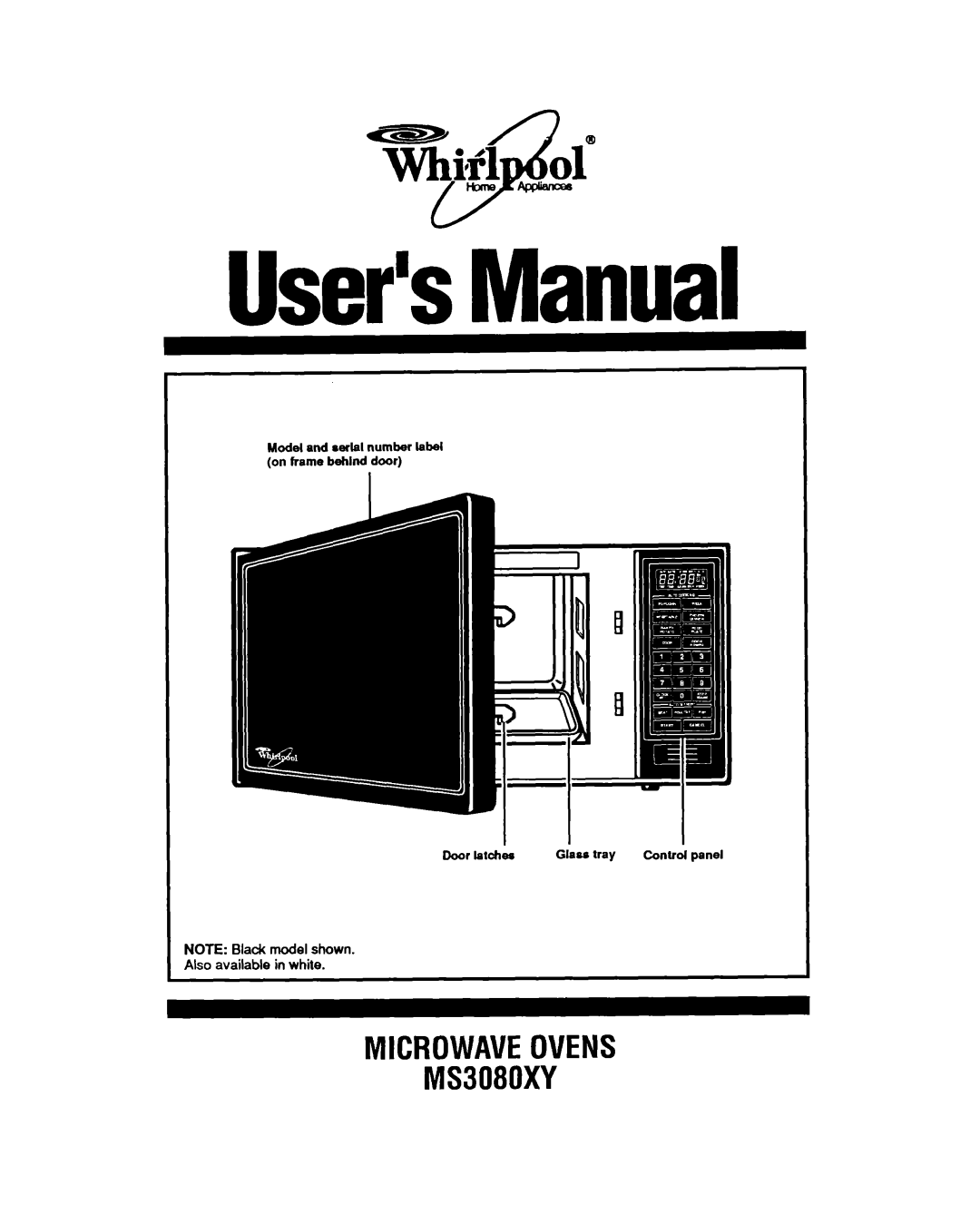 Whirlpool user manual MICROWAVEOVENS MS3080XY, User’sManual 