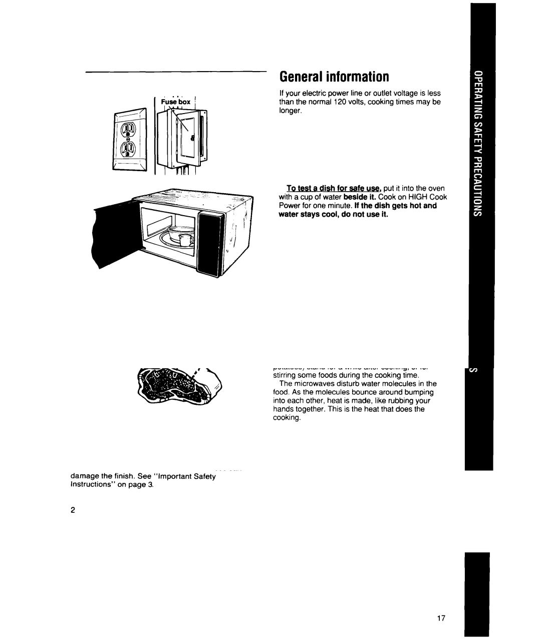 Whirlpool MT1850XW, MT1851XW manual General information 