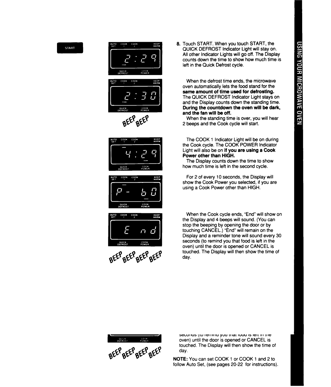 Whirlpool MT2150XW manual 