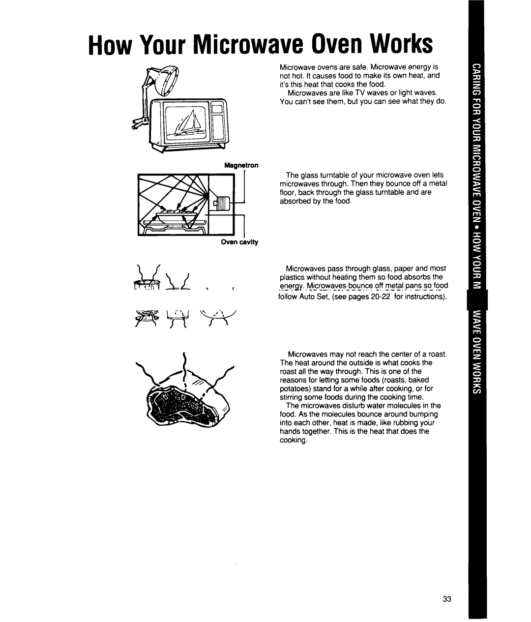 Whirlpool MT2150XW manual HowYourMicrowaveOvenWorks 