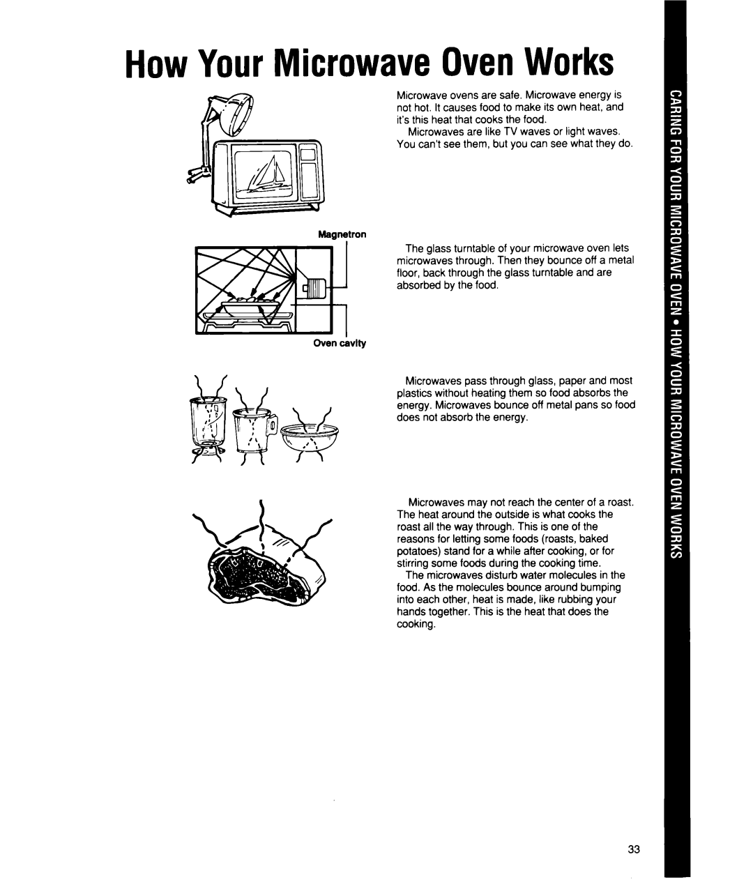 Whirlpool MT2150XW manual HowYourMicrowaveOvenWorks 