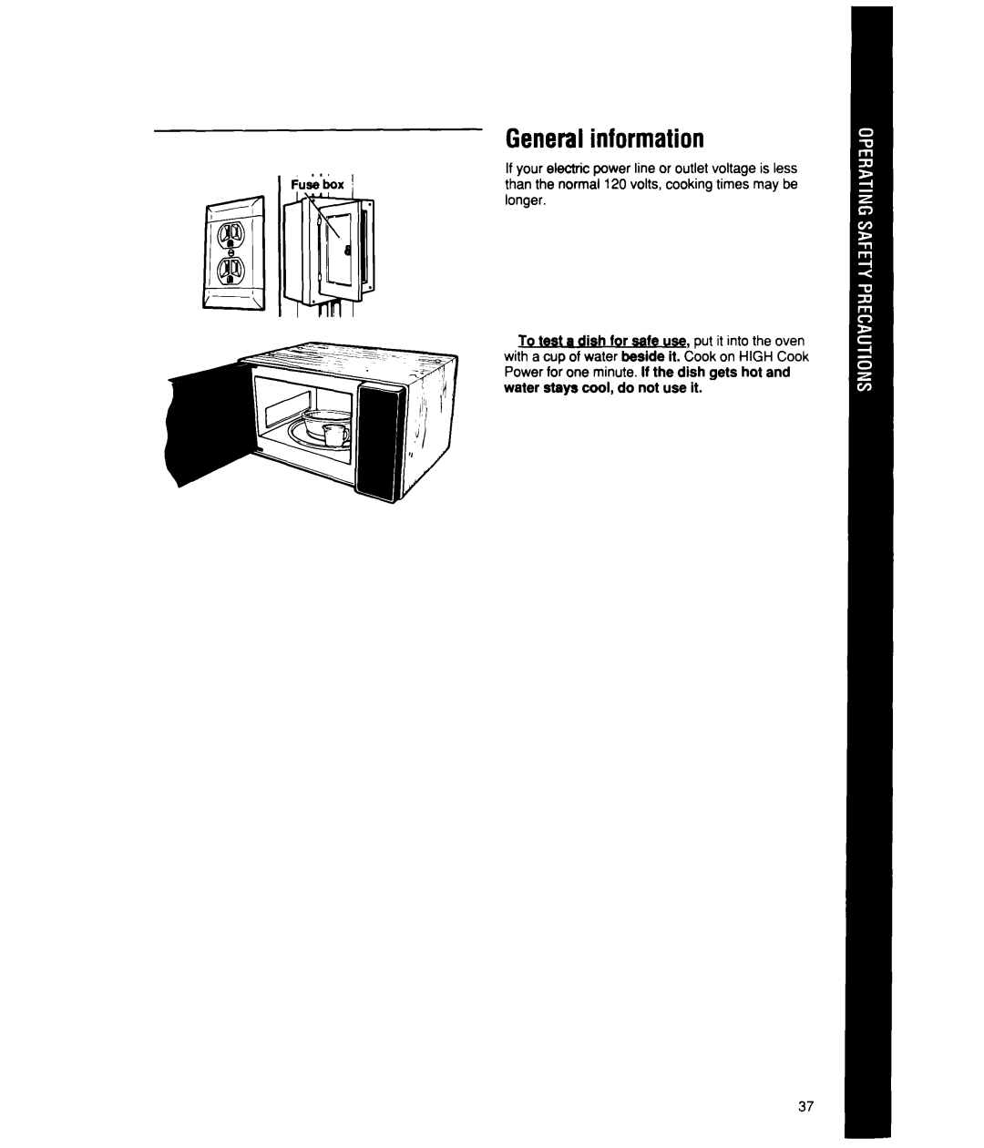 Whirlpool MT2150XW manual General information 