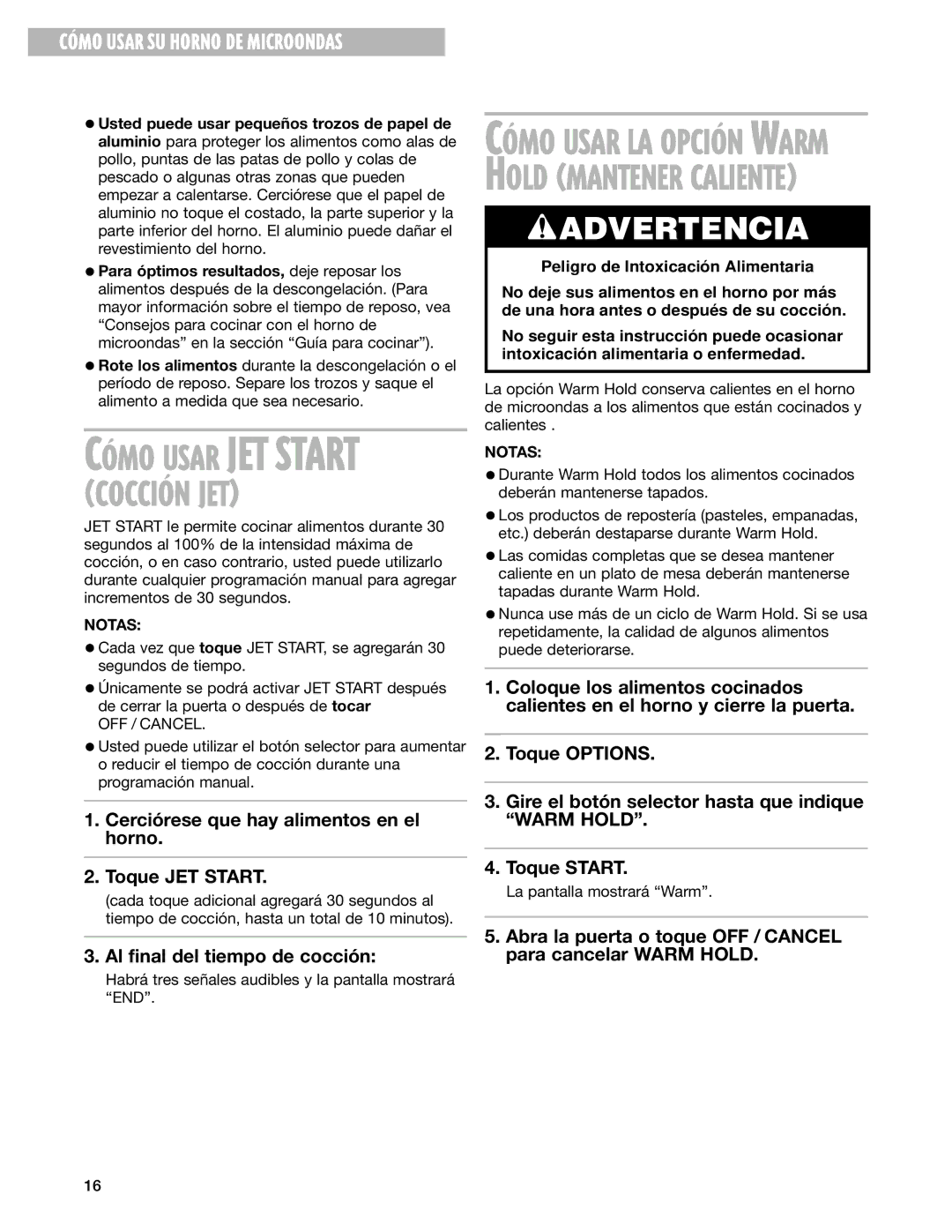 Whirlpool MT3105SH, MT3135SH installation instructions COCCIîN JET 