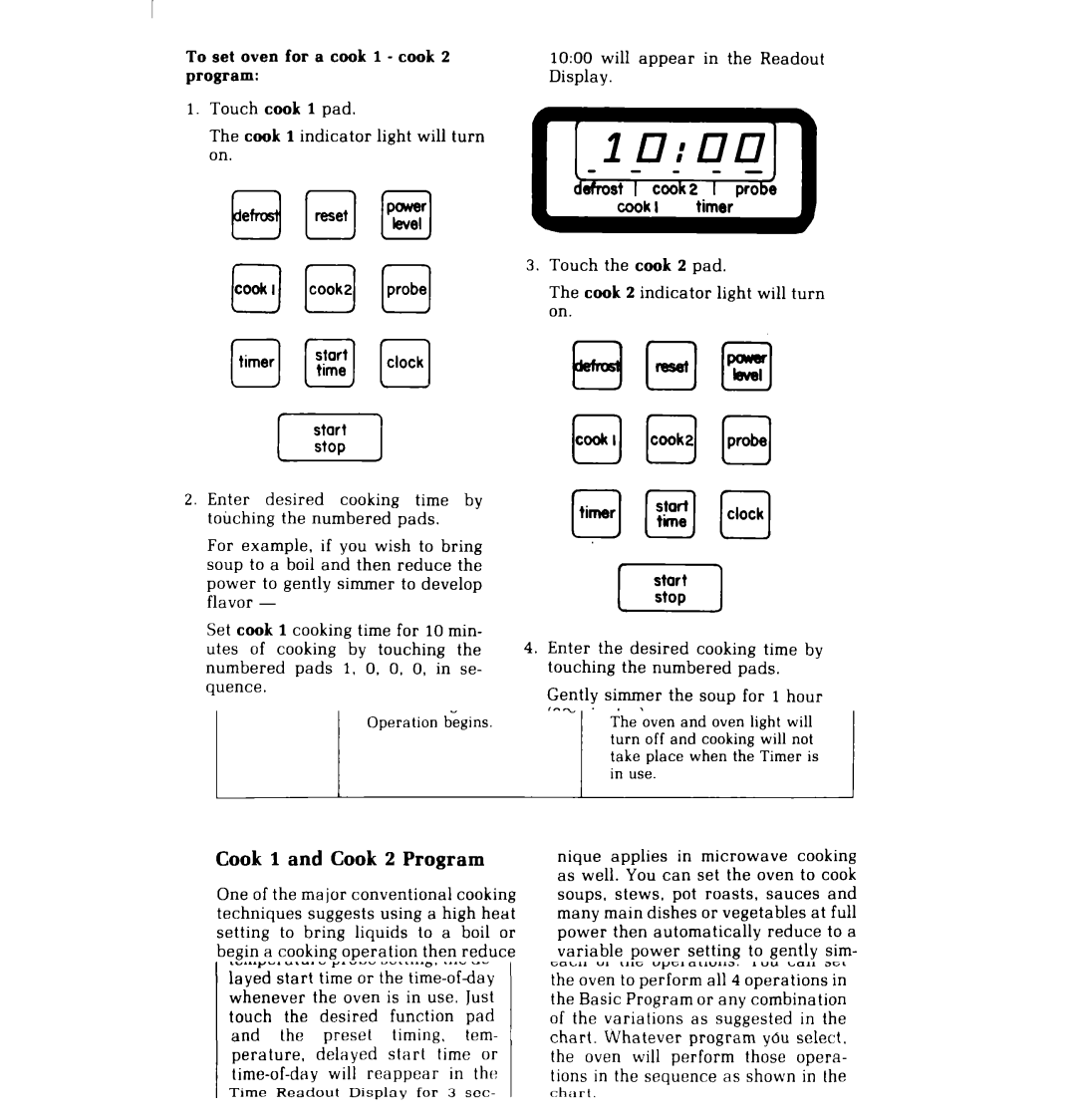 Whirlpool MT4110SP manual Will appear in the Readout 